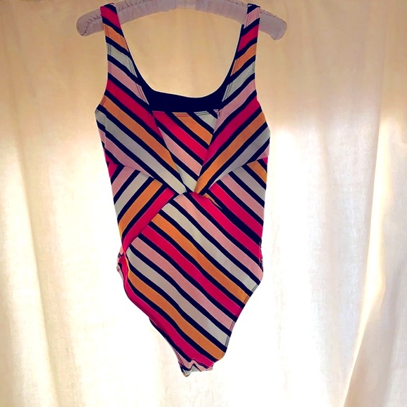 2020 Roxy Pop Surf Swimsuit in Anthracite Stripe - Picture 3 of 9